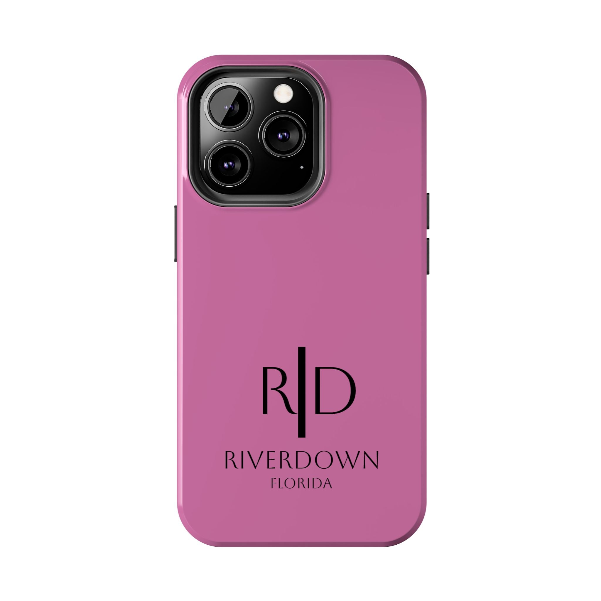 924 - Phone Case Pink Peddle — Durable Protective Phone Cover with Monogram Logo