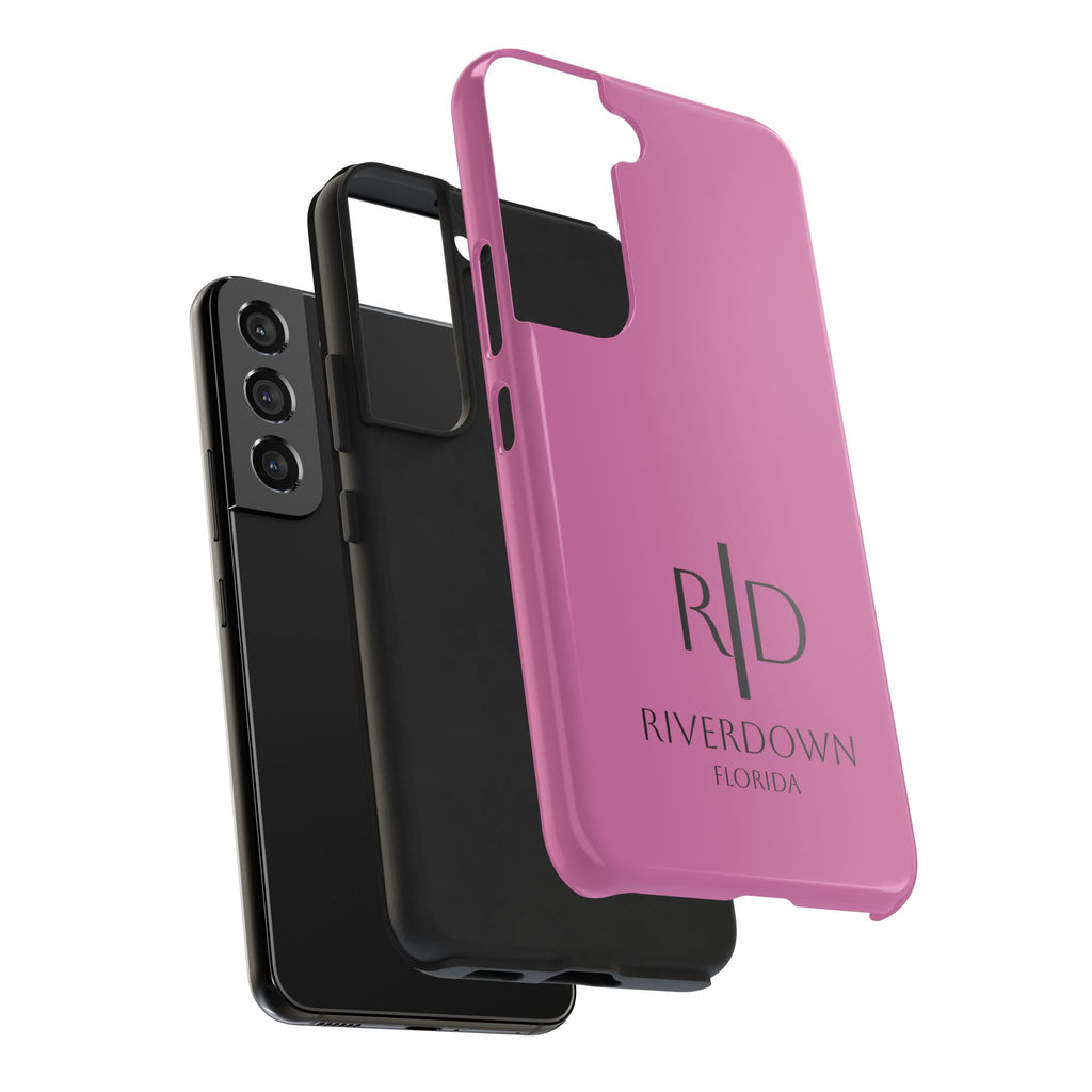924 - Phone Case Pink Peddle — Durable Protective Phone Cover with Monogram Logo