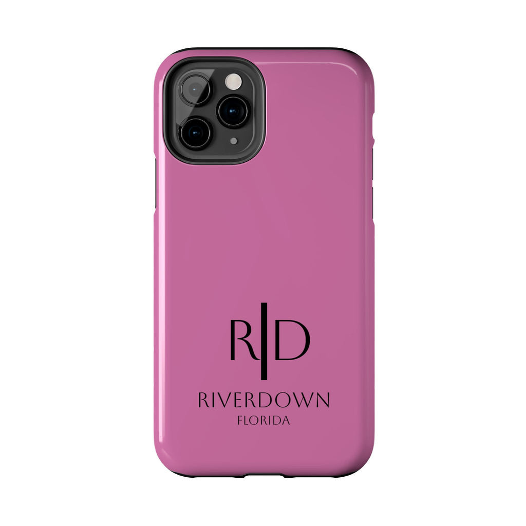 924 - Phone Case Pink Peddle — Durable Protective Phone Cover with Monogram Logo